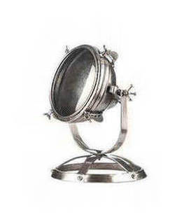 Aviator Antique Silver Effect Spot Table Lamp. Aviator Antique Silver Effect Spot Table Lamp.